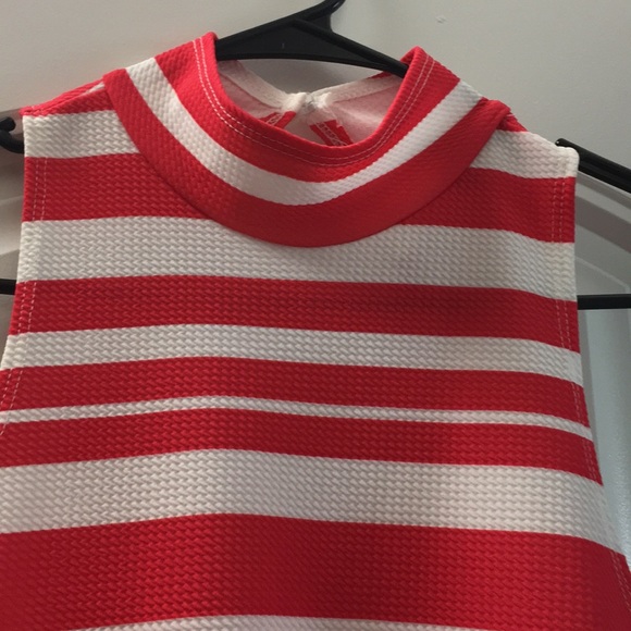 Red and white striped dress. - Picture 2 of 3